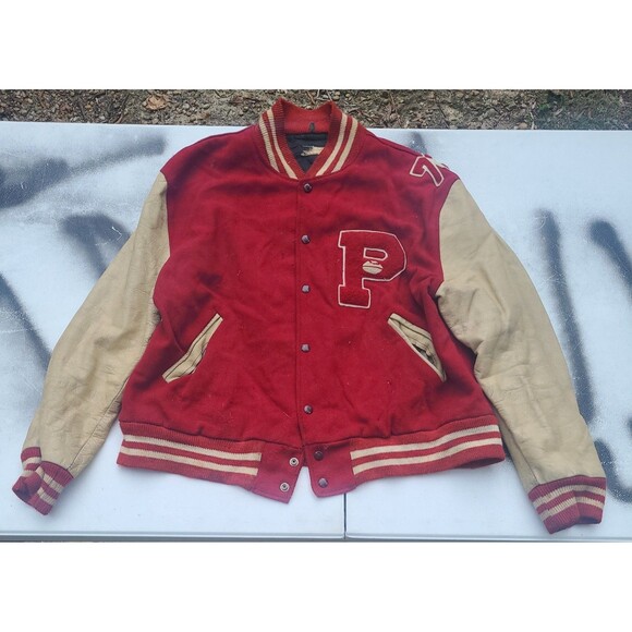Vintage 70s Lakers Letterman Varsity Jacket "P" - Picture 1 of 12